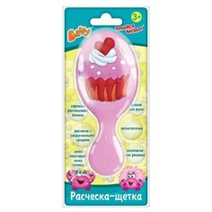 Baffy Расческа-щетка "Кекс" (нежно-розовый)