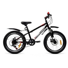 Велосипед FORWARD UNIT 20 3.2 DISC (20" 6 ск. рост 10.5") 2020-2021, черный/белый, RBKW1J106011