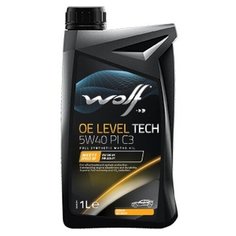 Синтетическое моторное масло Wolf OE Leveltech 5W40 PI C3, 1 л