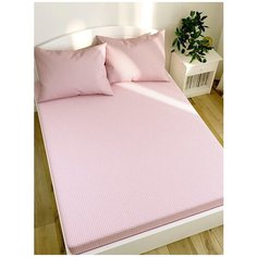 Простынь на резинке Сказка "Вязание(роз)" натяжная простынь 120х200 см 1,5-спальная