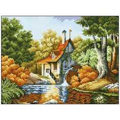 Алмазная мозаика Алмазная Фея A-0412. Мельница в лесу