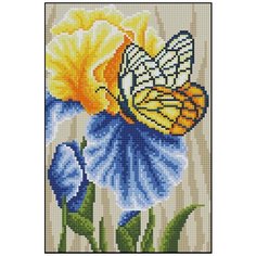 Алмазная мозаика Алмазная Фея 0047. Ирисы