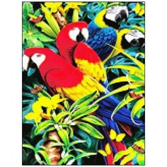 Алмазная мозаика Алмазная Фея A-0368. Пёстрые джунгли