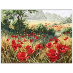 Алмазная мозаика Алмазная Фея A-0337. Убегающие маки