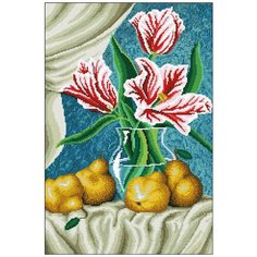 Алмазная мозаика Алмазная Фея 0089. Цветы и груши