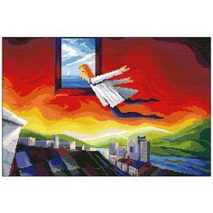 Алмазная мозаика Алмазная Фея 0121. Летящий человек