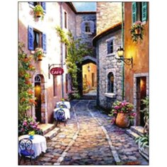 Алмазная мозаика Алмазная Фея A-0253. Ужин в кафе