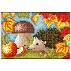 Алмазная мозаика Алмазная Фея 0063. Ежик