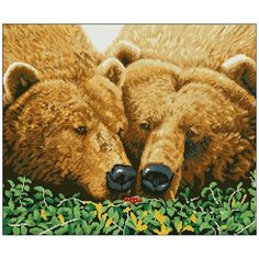 Алмазная мозаика Алмазная Фея 0018. Медведи