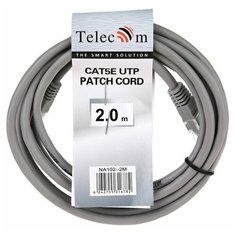 Патч-корд Telecom NA102--2M 2 м, серый
