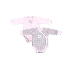 Набор боди LEO (2 шт.) размер 62, розовый Лео