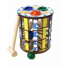 Стучалка Woodland Башенка. Самолеты разноцветный