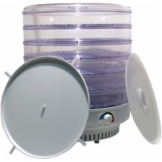 Сушилка Спектр-Прибор ЭСОФ-0.6/220 Ветерок-2 прозрачный (6 поддонов, поддон для пастилы) белый/прозрачный