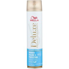 Wella Лак для волос Deluxe Wonder volume & protection, экстрасильная фиксация, 250 мл