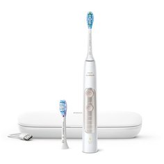 Звуковая зубная щетка Philips Sonicare ExpertClean 7500 HX9691/02, белый/золотой