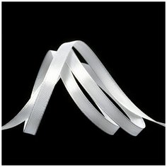 Лента атласная 1/4 (6мм) цв.3001 кипенно-белый IDEAL уп.27,4 м