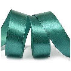Лента атласная 1 (25мм) цв.3045 изумрудный IDEAL уп.27,4 м