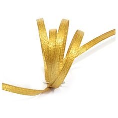 Лента атласная 1/8 (3мм) цв.3023 т.золотой IDEAL уп.100 м