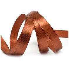 Лента атласная 1/2 (12мм) цв.3135 коричневый IDEAL уп.27,4 м