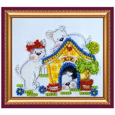 Набор для вышивания с магнитом АБРИС АРТ AMA-174 Маленькие озорники 8х7 см Abris ART