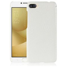 Чехол-накладка Mypads на ASUS ZenFone 4 Max ZC520KL (A006/4A032RU) тонкий задний бампер на пластиковой основе с отделкой под кожу крокодила белый