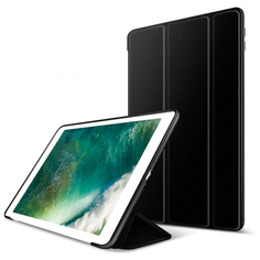 Чехол-обложка MyPads для iPad mini 1 Sottile тонкий умный кожаный на пластиковой основе с трансформацией в подставку черный