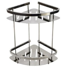 Угловая полка для ванной комнаты 2-х ярусная 2-304 АКВАЛИНИЯ