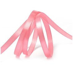 Лента атласная 1/4 (6мм) цв.3075 гр.розовый IDEAL уп.27,4 м