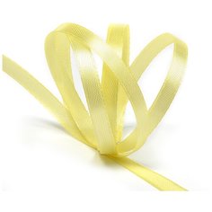 Лента атласная 1/4 (6мм) цв.4617 желтый IDEAL уп.27,4 м