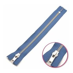 0573986/18 Застежка-молния тип 5 (5,75мм), неразъемная, длина 18см, YKK (839 джинсово-голубой)