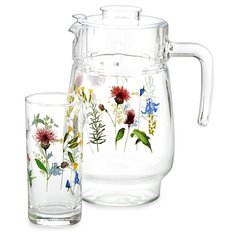 Набор питьевой 7 предметов ЭУФЛОРИЯ Luminarc