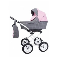 Универсальная коляска Teddy Nova Classic (2 в 1), серый/розовый