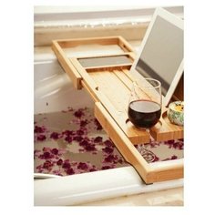 Полка-столик Bamboowood на ванну из бамбука