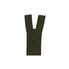 Застежка-молния витая тип 3 (4,15мм), неразъемная, длина 20см, YKK, 0561179/20 (078 темный хаки)