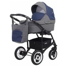 Универсальная коляска RANT Bart-Plast Nova (2 в 1), 01 синий, цвет шасси: черный РАНТ