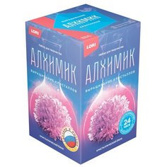 Набор для исследований LORI Алхимик. Кристаллический ежик сиреневый