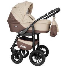 Коляска SIENA (BartPlast) 03 темно коричневый-кремовый РАНТ