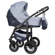 Коляска SIENA (BartPlast) 01 серый-темно-синий РАНТ