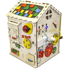 Большой развивающий домик с электрикой, I Wood Play Iwoodplay