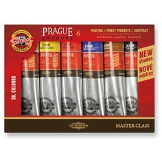 KOH-I-NOOR Краски масляные художественные Prague, 6 цветов по 40 мл (01617S0601KS)