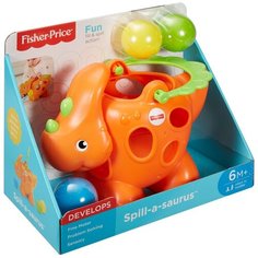 Развивающая игрушка Fisher-Price Динозаврик с шариками, оранжевый