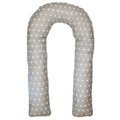 Наволочка Body Pillow на подушку для беременных U хлопок серый
