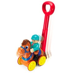 Каталка-игрушка Keenway Жокей на лошадке (32653) коричневый