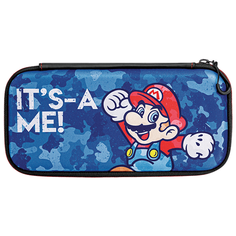 Pdp Защитный чехол Slim Travel Case Mario Camo Edition для консоли Nintendo Switch (500-104) синий