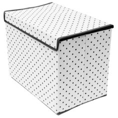 Коробка для хранения вещей с крышкой Eco White (38х25х30 см) Homsu