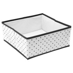 Коробка квадратная для хранения вещей Eco White (30х30х13 см) Homsu