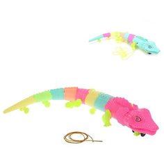 Каталка Наша Игрушка Ящерица, свет, звук, объезжает препятствия (6633A)