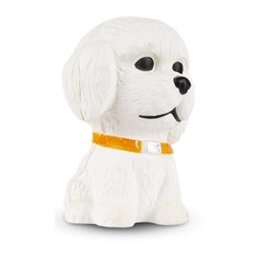 Игрушка-мялка Maxitoys Собака Бишон 8 см белый