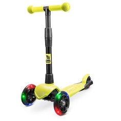 Самокат Детский Yo Band 3-Х колесный Кикборт дерзкий Yo Kaito желтый свет. колеса