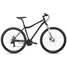 Горный (MTB) велосипед FORWARD Sporting 29 2.0 Disc (2021) черный/белый 17" (требует финальной сборки)